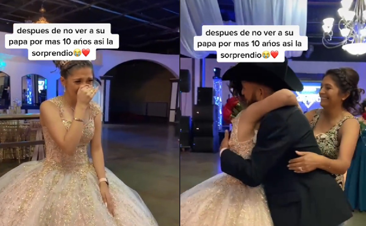 La joven tenía más de 10 años sin ver a su padre.