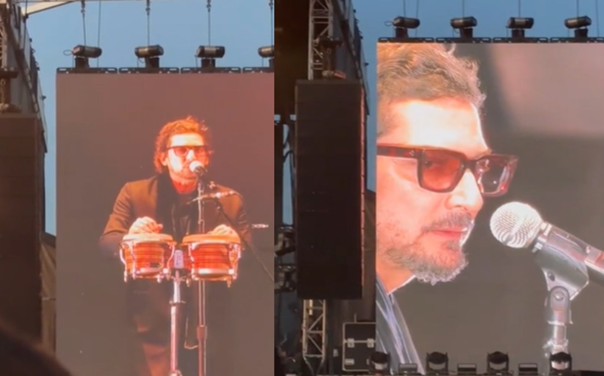 León Larregui no pudo evitar mostrar su molestia ante las fallas que se presentaron en el festival Bésame Mucho.