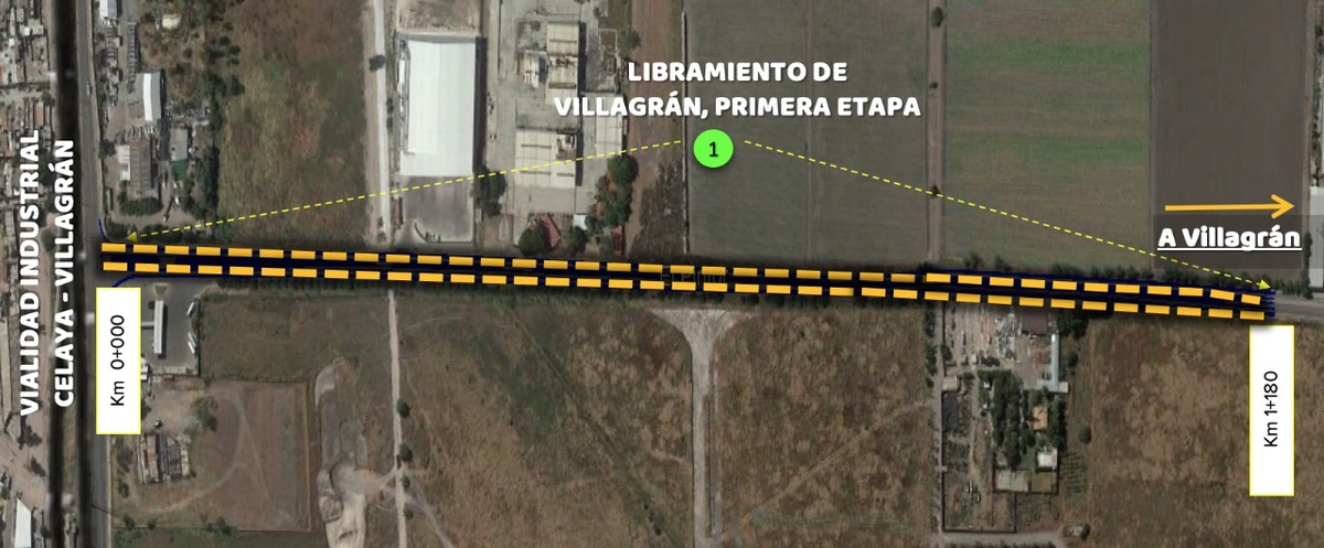 Rehabilitación del libramiento en Villagrán / Cortesía