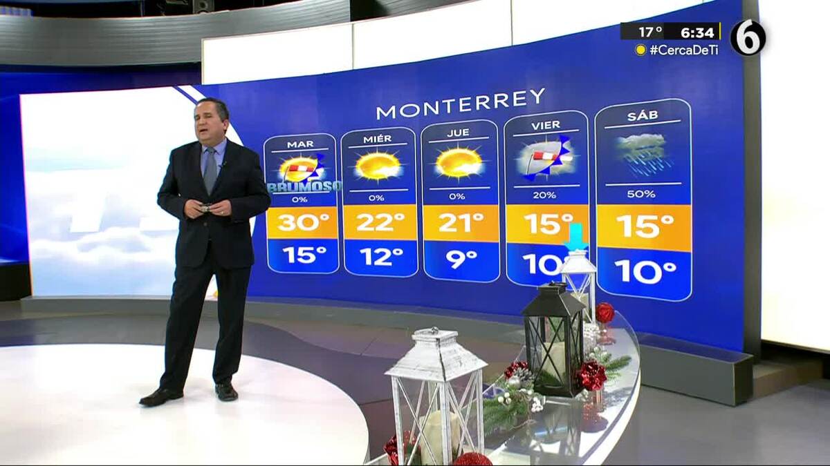 Pronóstico del tiempo para Monterrey, con Abimael Salas 12 de