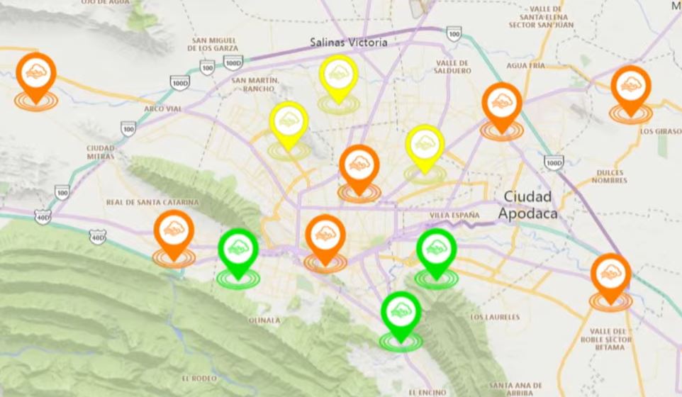 Tan solo tres estaciones de monitoreo ambiental reportaron buena calidad del aire. | Cortesía