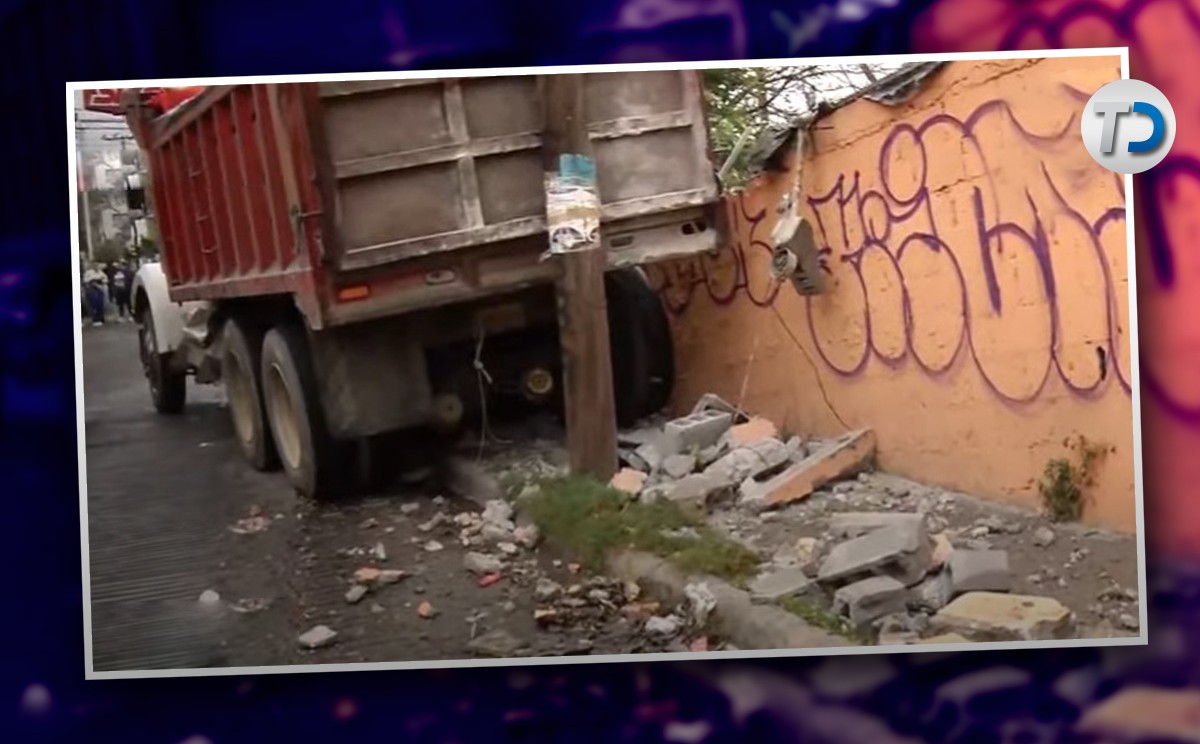 Camión choca contra vivienda en Monterrey │ Telediario.