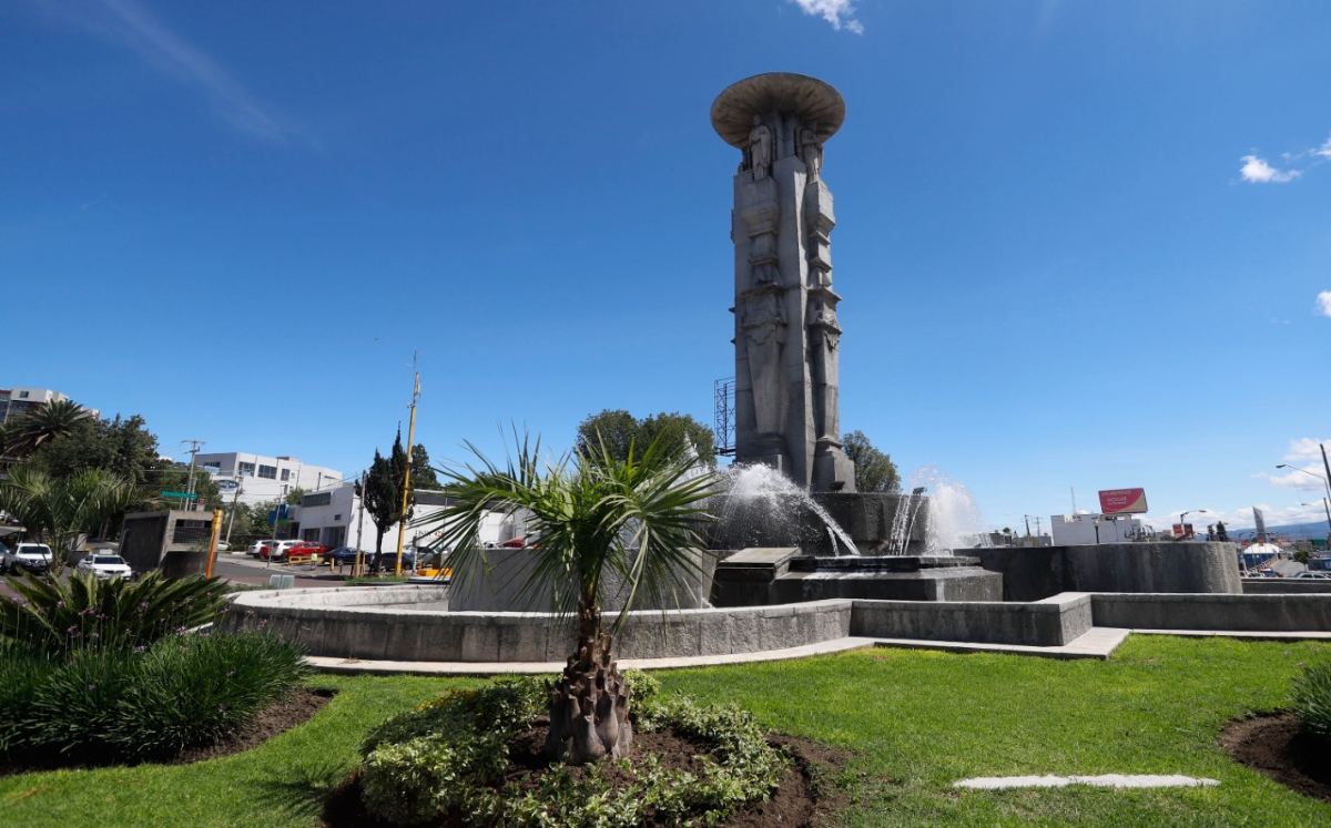 Aspecto de la Fuente de los Frailes en Puebla / Agencia Enfoque