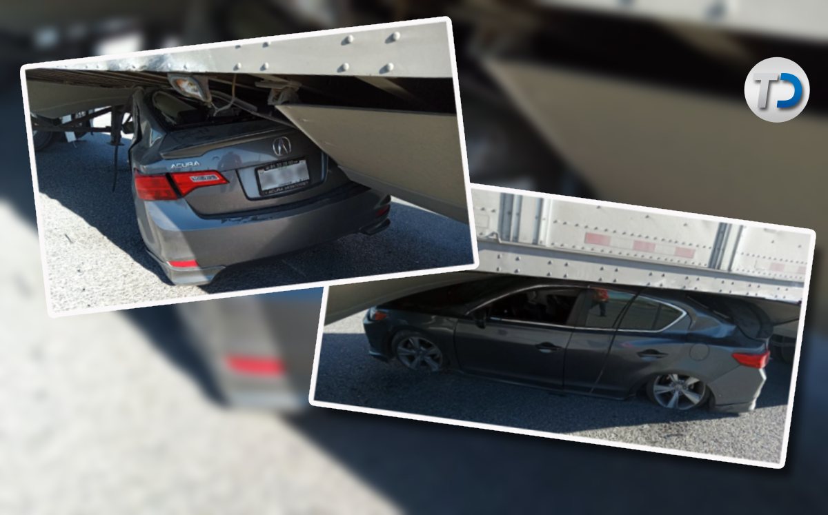 El accidente ocasionó que la vialidad se viera afectada ya que el tráiler estaba obstruyendo los carriles hacia el norte./ Mauricio Ledesma