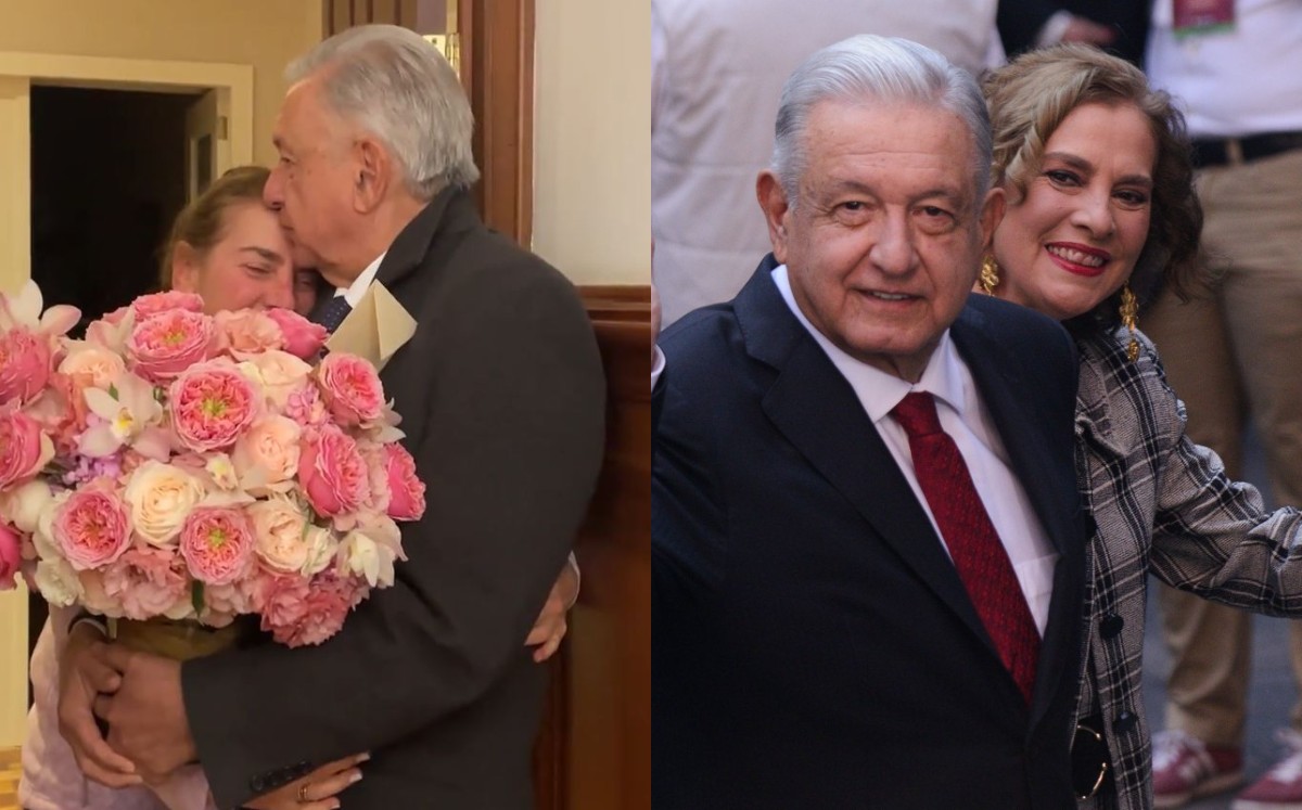 El presidente de México le llevó flores por la mañana. / Cuartoscuro - @Twitter