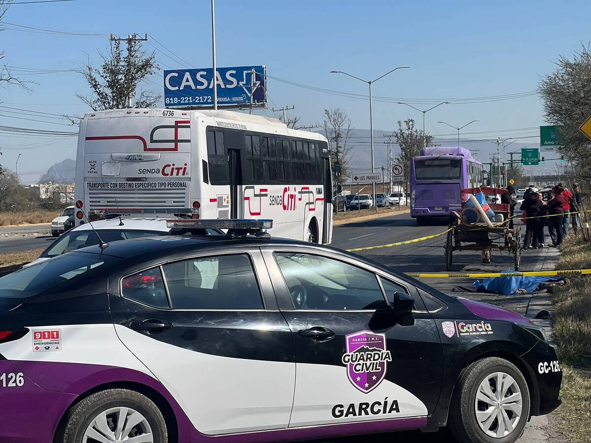 Atropellan a un carretonero en García / Fabricio Gallegos
