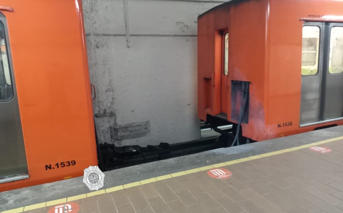 La separación de vagones se presentó en la estación Polanco / Twitter.