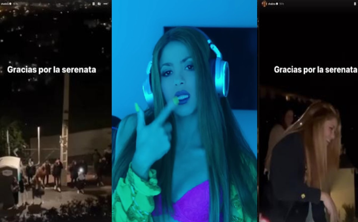 Shakira. Fans le llevan serenata con su propia canción