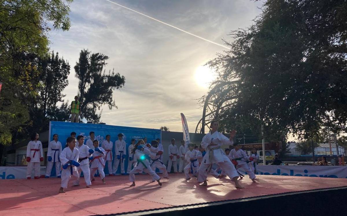 Demostración de Karate en GDL/ Dalia Rojas