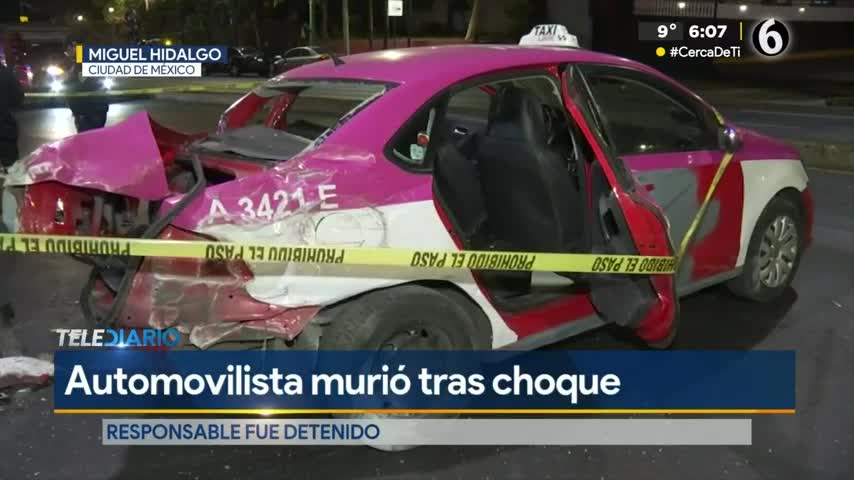 Automovilista muere tras choque en la alcaldía Miguel Hidalgo