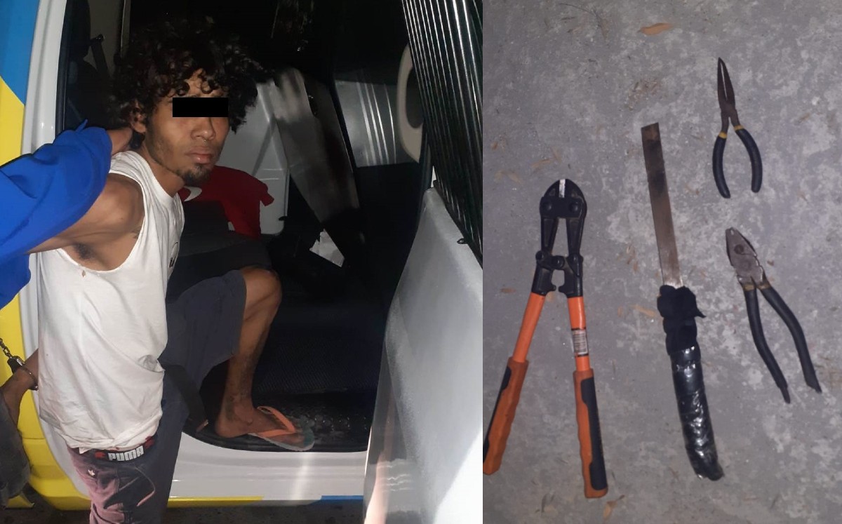 Detienen a hondureño de 22 años por intentar robar en secundaria en Monterrey | Cortesía