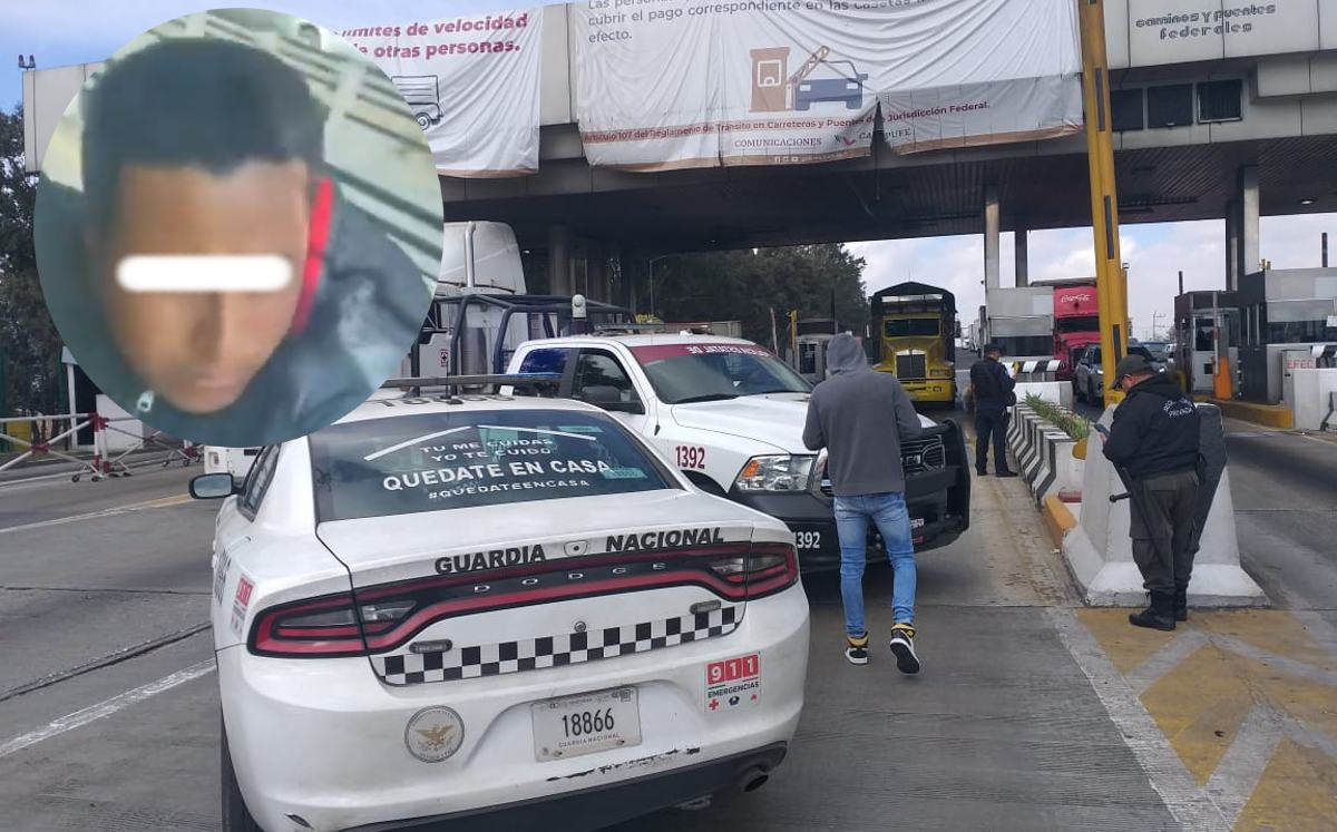 Agentes de la Guardia Nacional acudieron a la caseta de Amozoc para atender el reporte / Telediario