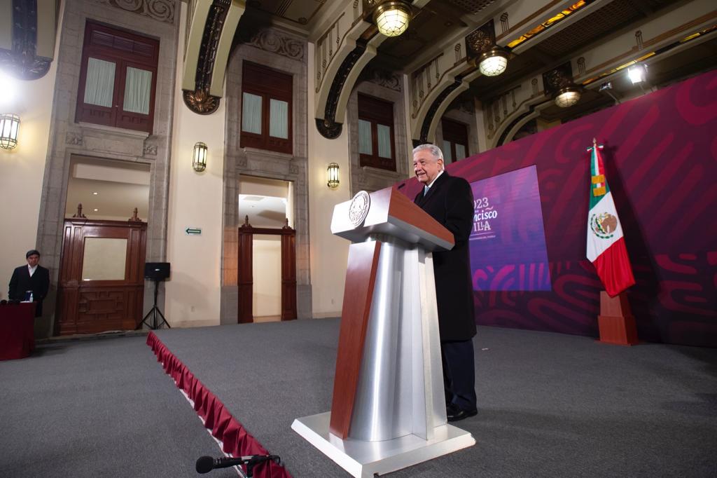 El presidente de México, Andrés Manuel López Obrador durante conferencia de prensa. | Cortesía