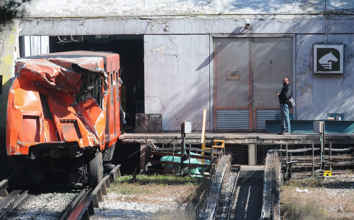 Tren involucrado en un choque en la Línea 3 del Metro /Cuartoscuro