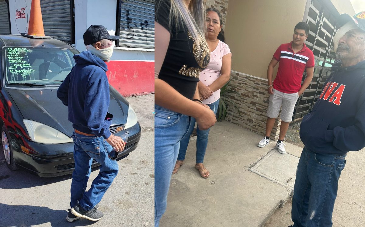 Adulto mayor con cáncer maxilar en NL se reencuentra con sus hermanas | Agustín Martínez