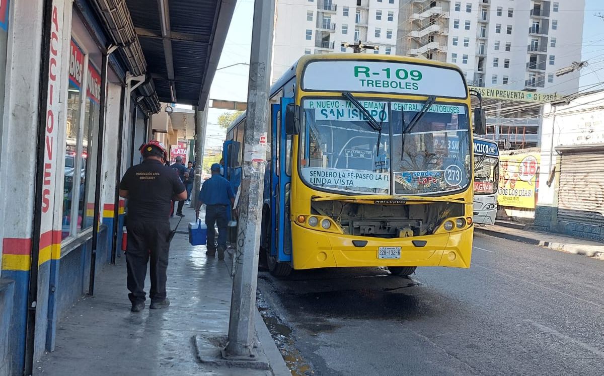 Conato de incendio de ruta urbana provoca movilización en Monterrey | Leyda Estrada