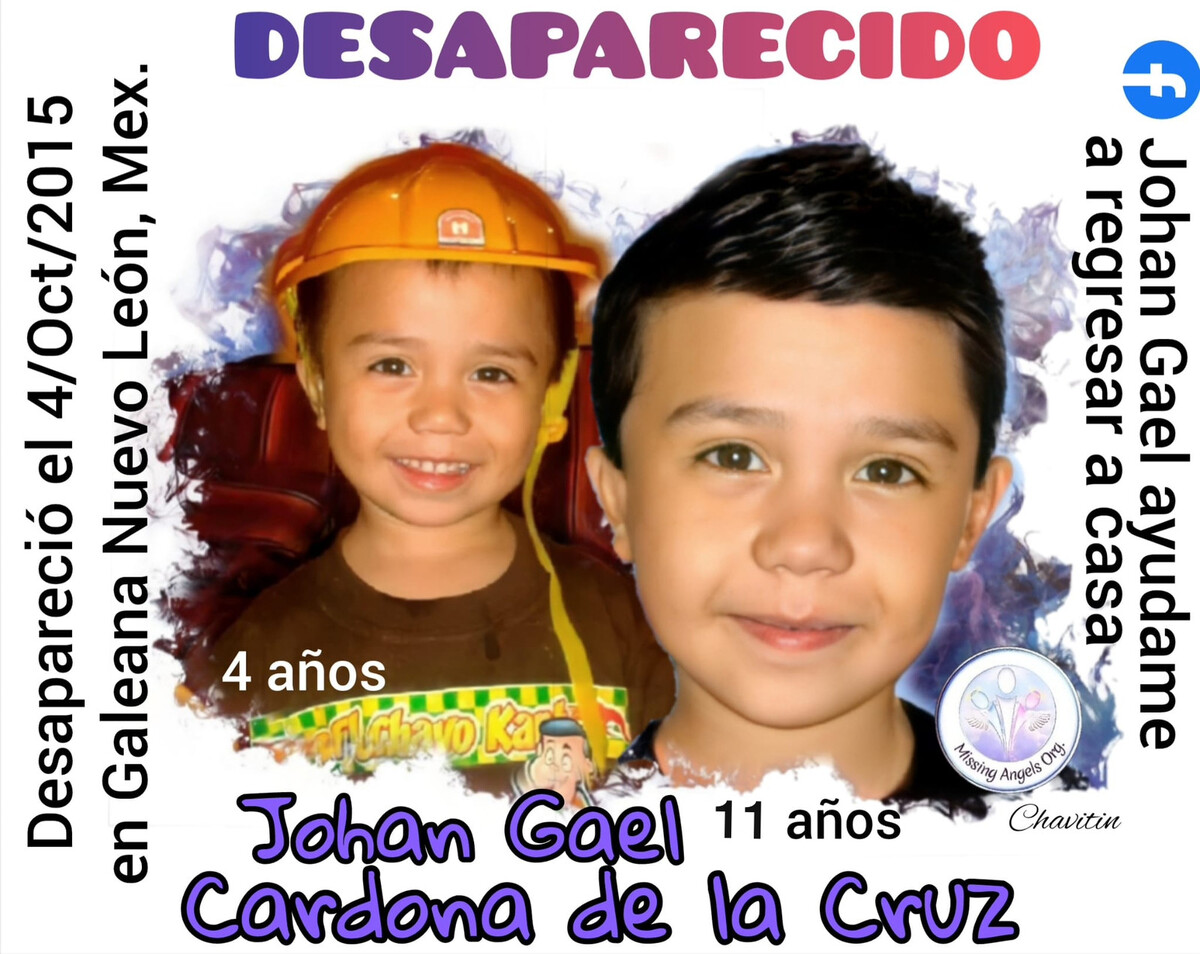 Johan Gael desapareció el 4 de octubre de 2015. | Eduardo Santos