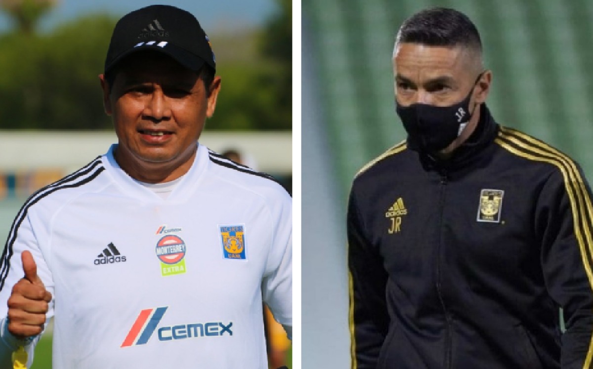 'Chima' Ruíz y Juninho, posible cuerpo técnico de Tigres / @TigresOficial y @TyCSports