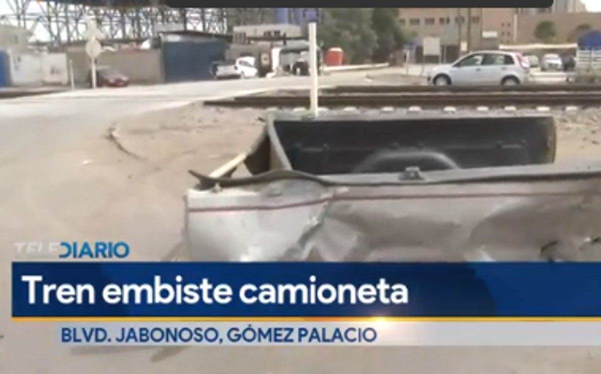 Conductor que intentó ganarle el paso al tren se encuentra grave en La Laguna