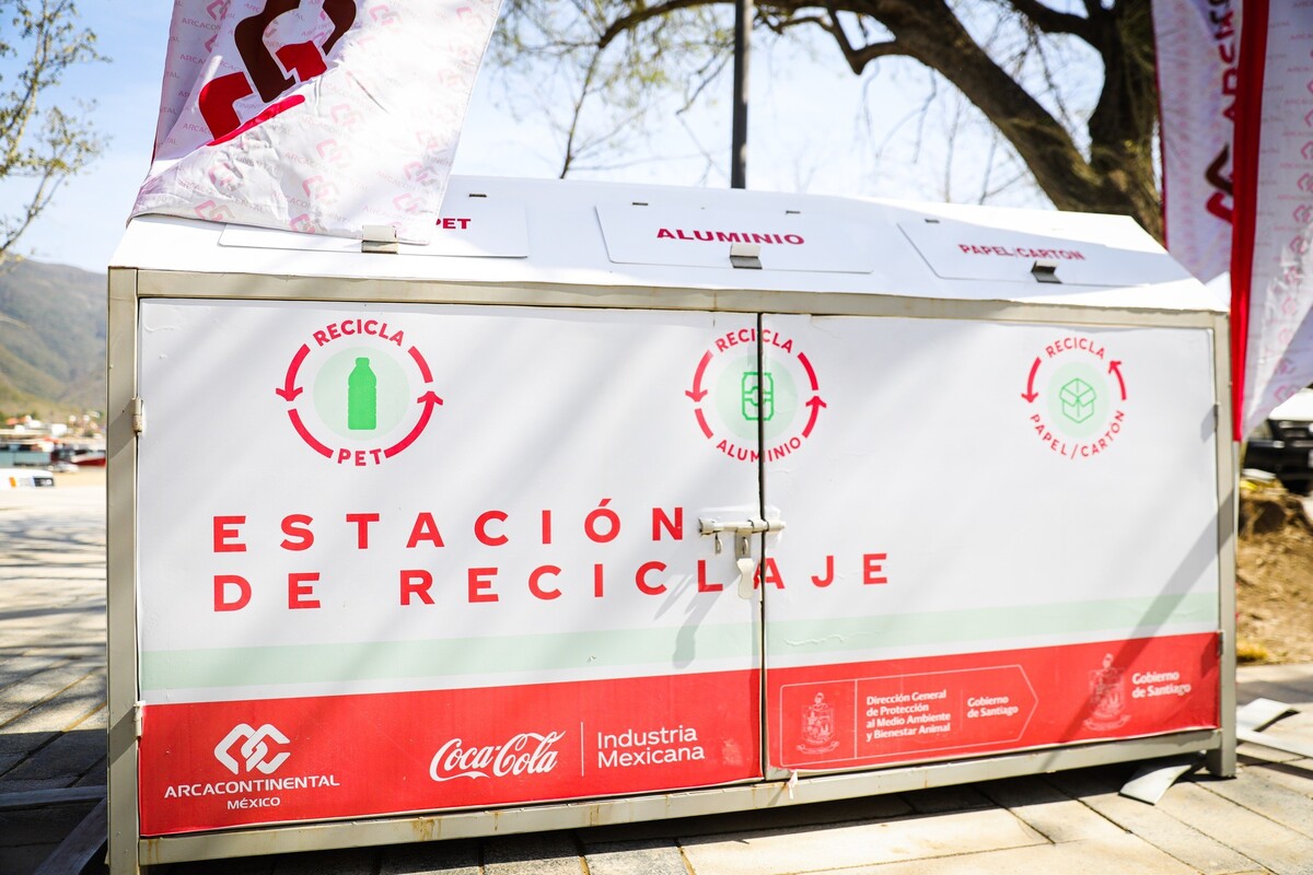 Inauguran puntos de acopio para reciclaje en Santiago, Nuevo León / Cortesía