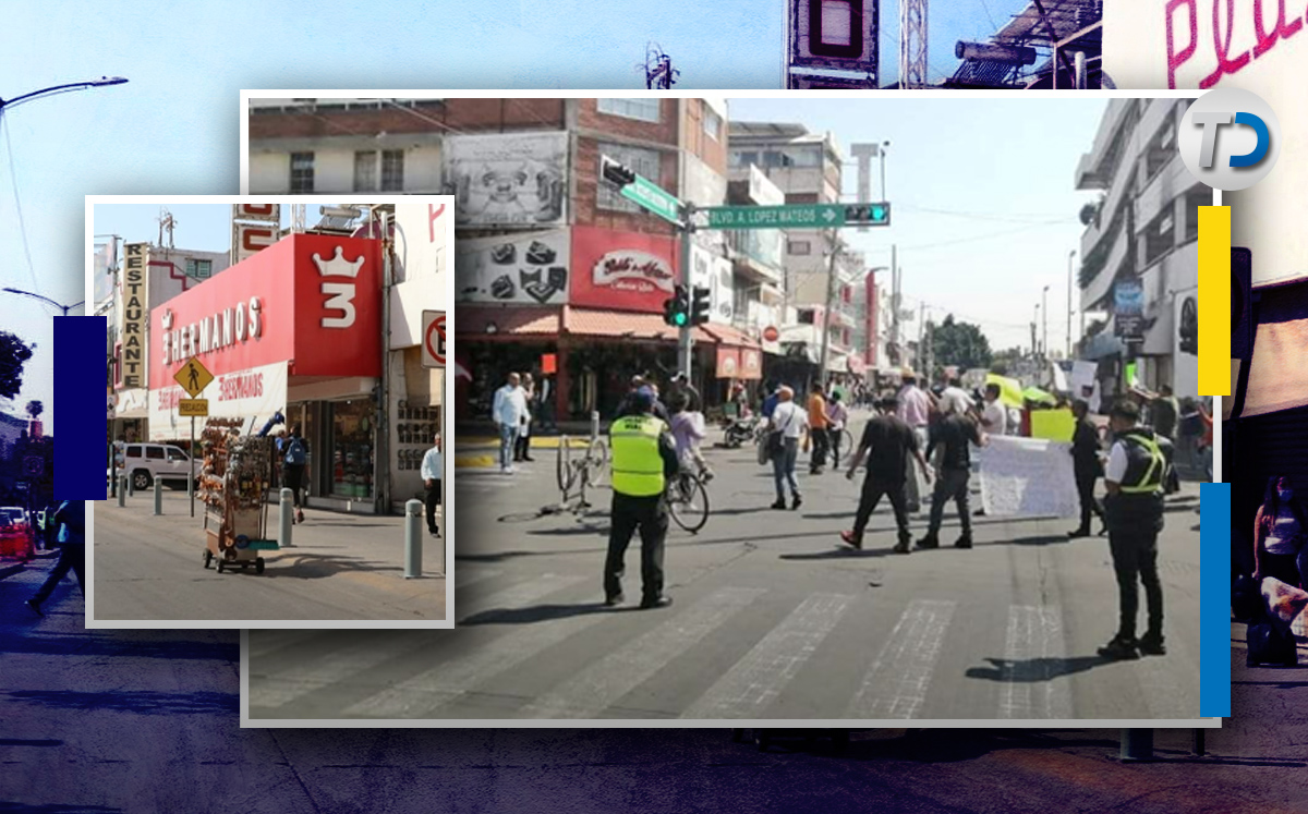 Manifestación de comerciantes en Zona Piel | Especial