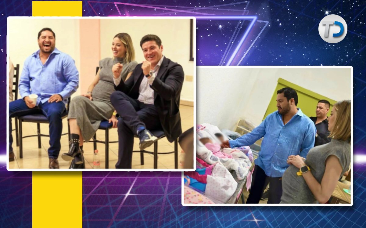 Julión en Capullos con Mariana Rodríguez y Samuel García. / Especial
