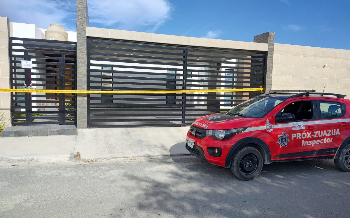 Hallan cuerpo enterrado tras cateo en una finca en Zuazua. | Agustín Martínez