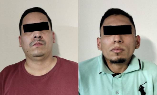 Marco Antonio de 25 años, Jordy Eduardo de 27, y el menor de edad fueron arrestados por la policía municipal. | Cortesía