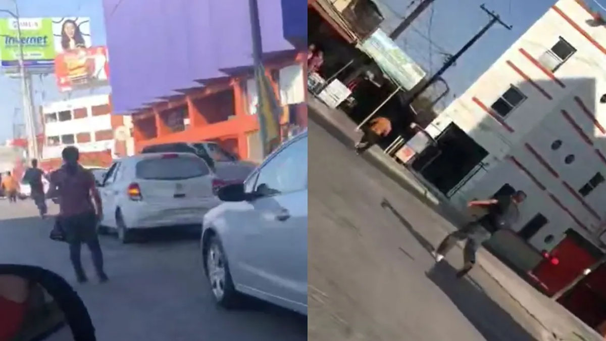 Hombre persigue a ladrón y recupera celular que robó a pasajera de taxi en Monterrey