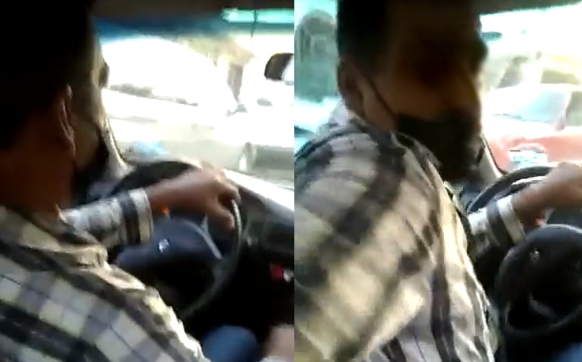 Taxista amenaza a mujer con sacar arma si no paga tarifa excesiva en Apodaca. | Especial