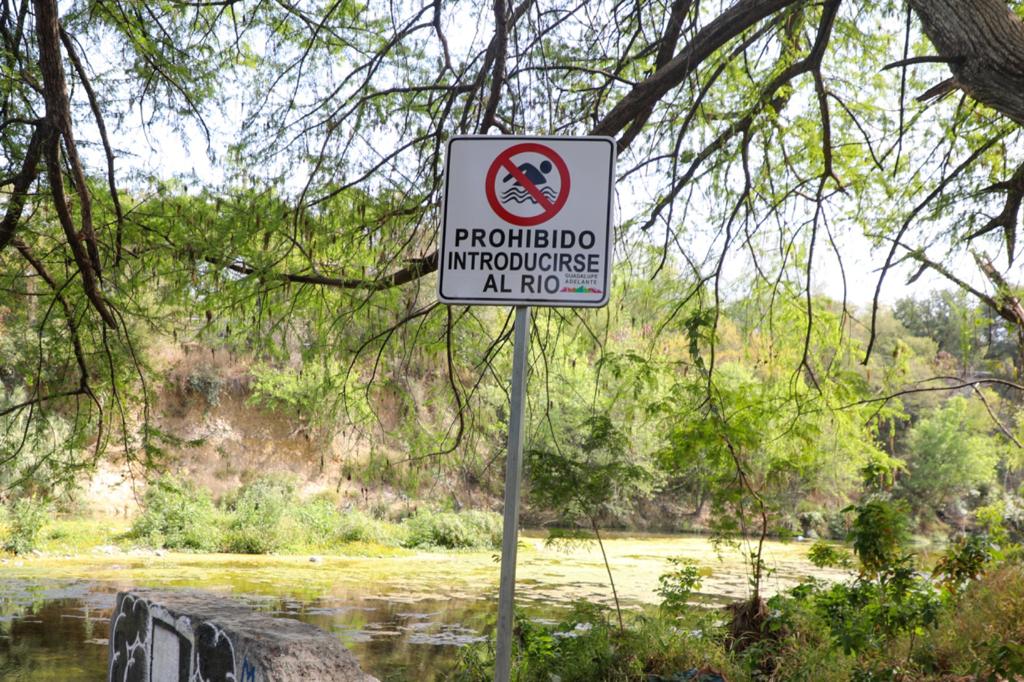 Instalan señalamientos que prohíben ingreso de personas al Río La Silla / Cortesía