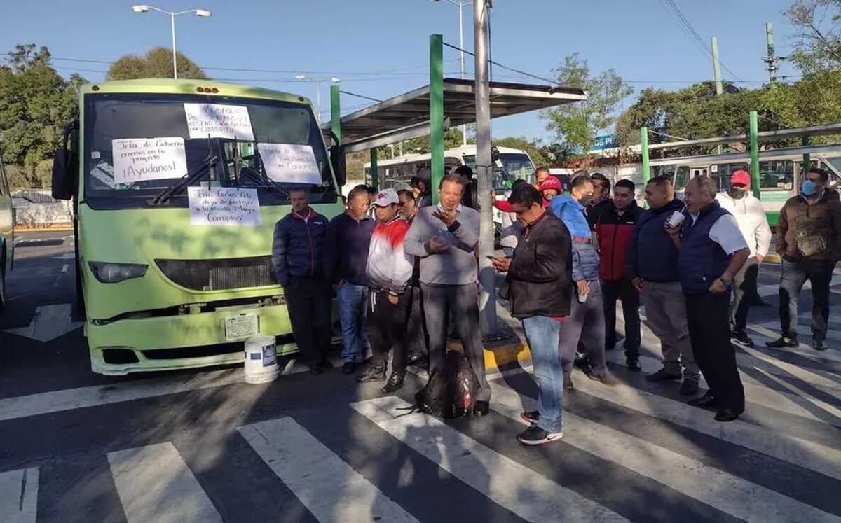Paro de transportistas en CdMx / Especial