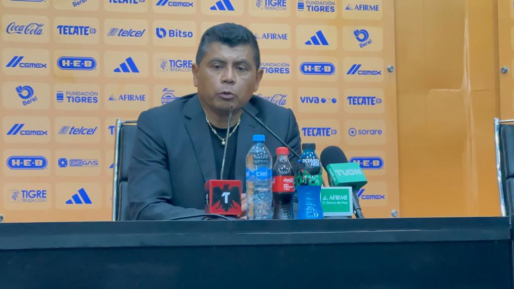 Chima Ruiz DT de Tigres en conferencia de prensa post partido