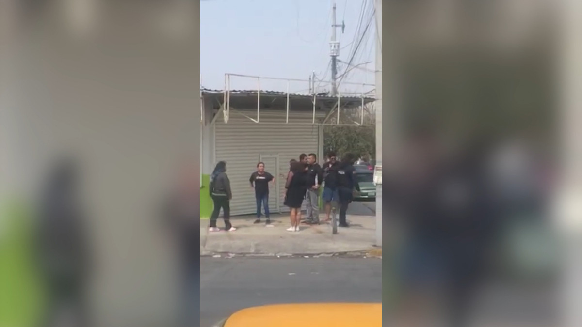 Michel Serrano fue atacada a golpes por dos hombres.