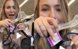 El vestido que cuesta miles de dólares, fue conseguido a precio de ganga.