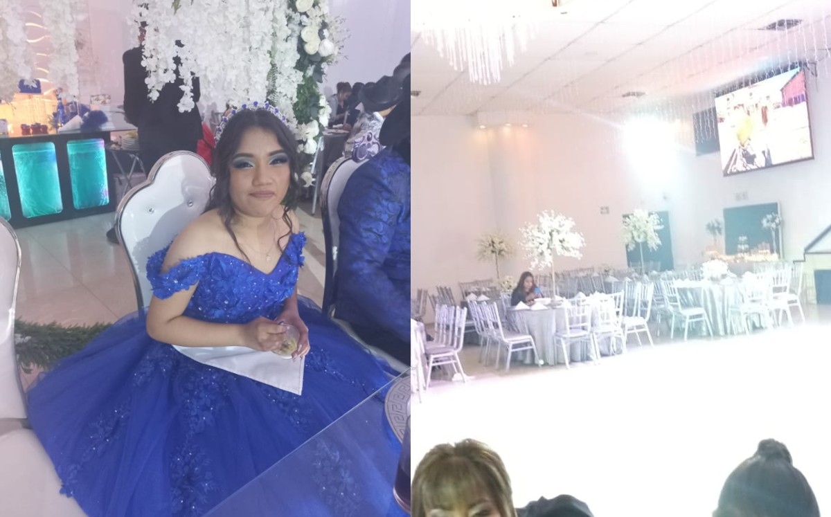 Quinceañera es ‘plantada’ por sus invitados en Apodaca. | Especial