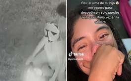 Por videos de cámaras de seguridad, una joven asegura haber visto el momento en el que su perrito muerto fue a 'despedirse' de ella