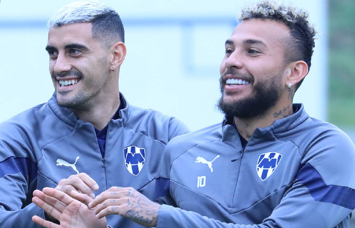 Germán Berterame y Duván Vergara de Rayados / @rayados