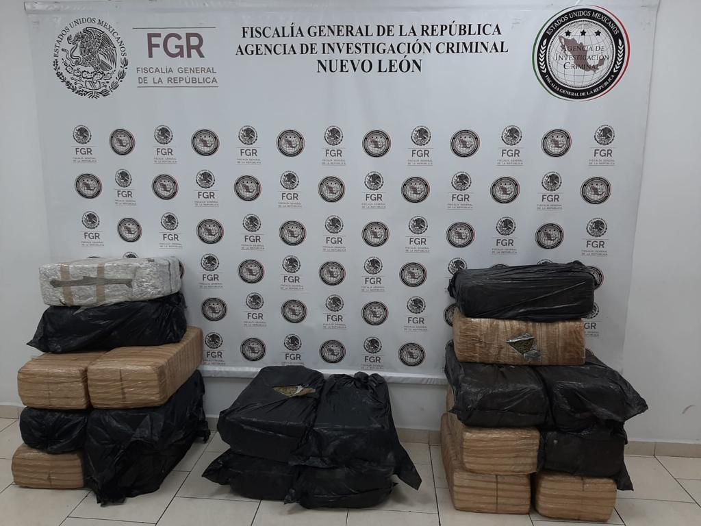 Aseguran kilos de marihuana en Salinas Victoria / Cortesía