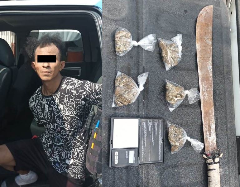 Elementos de la Policía de Monterrey detuvieron al hombre. | Cortesía