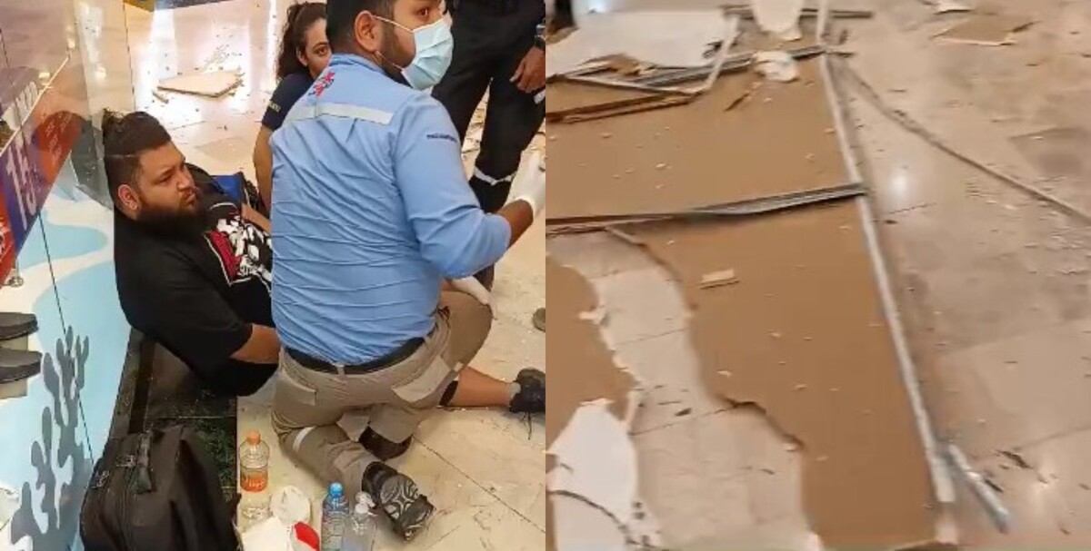 Hombre resulta lesionado tras caerle pedazo de techo en San Pedro / Especial