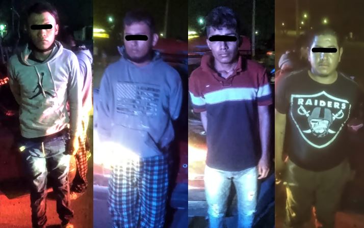 Los cuatro detenidos tienen menos de 30 años de edad. | Cortesía