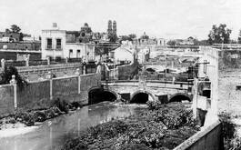 Aspectos del antiguo Río de San Francisco en Puebla