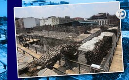 El Templo Mayor actualmente es un museo que exhibe restos arqueológicos de los mexicas.