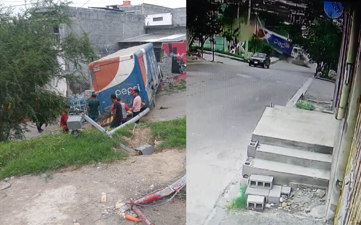 Chofer se impacta contra casa tras quedarse sin frenos en Escobedo | Especial