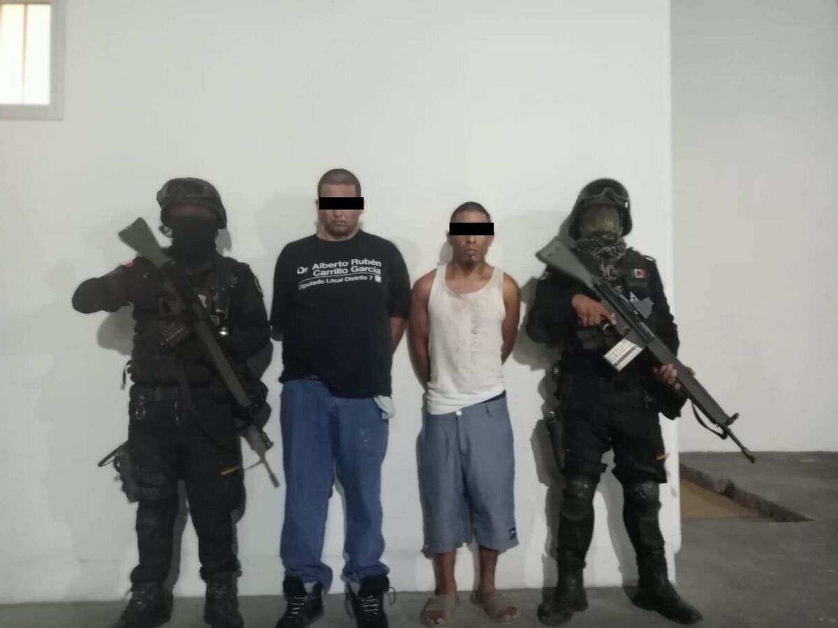 La detención la llevaron a cabo elementos de Fuerza Civil. | Cortesía