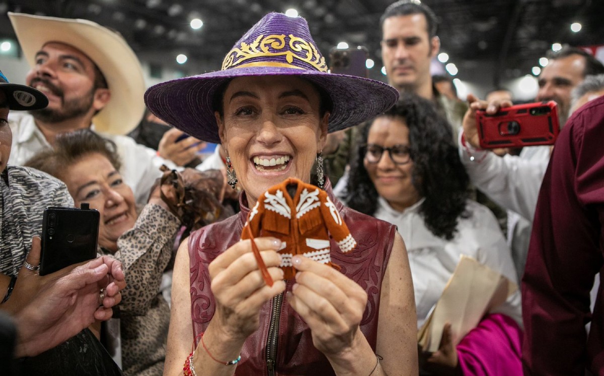 Claudia Sheinbaum durante su gira por Tamaulipas/ Especial