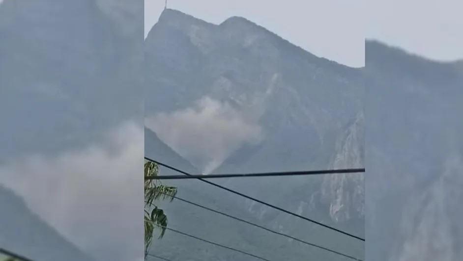 El desgajamiento causó susto entre los habitantes cercanos al cerro de la Silla / Especial