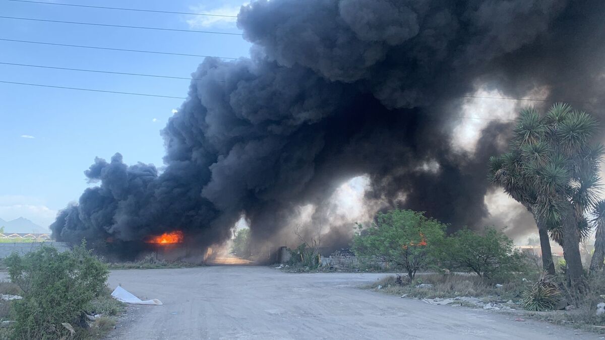 Incendio en la colonia Andrés Caballero / Especial