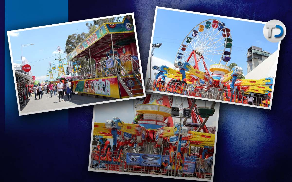 Juegos mecánicos en la Feria de Puebla / Melanie Torres / Diseño Margarita Salmorán
